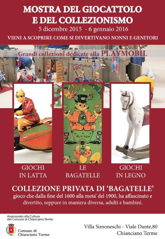 non solo Babbo Natale... a Chianciano Terme mostra del giocattolo e del collezionismo.